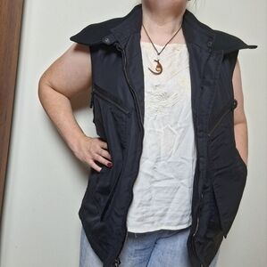 Allegri Black Neutral Women's Puffer Vest Size Large